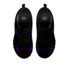 Heartbeat Purple Print Pattern Black Sneaker-grizzshop