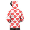 Heartbeat Red Print Pattern Men's Hoodie-grizzshop