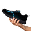 Heartbeat Teal Print Black Sneaker-grizzshop