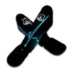 Heartbeat Teal Print Muay Thai Shin Guards-grizzshop