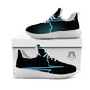 Heartbeat Teal Print White Athletic Shoes-grizzshop