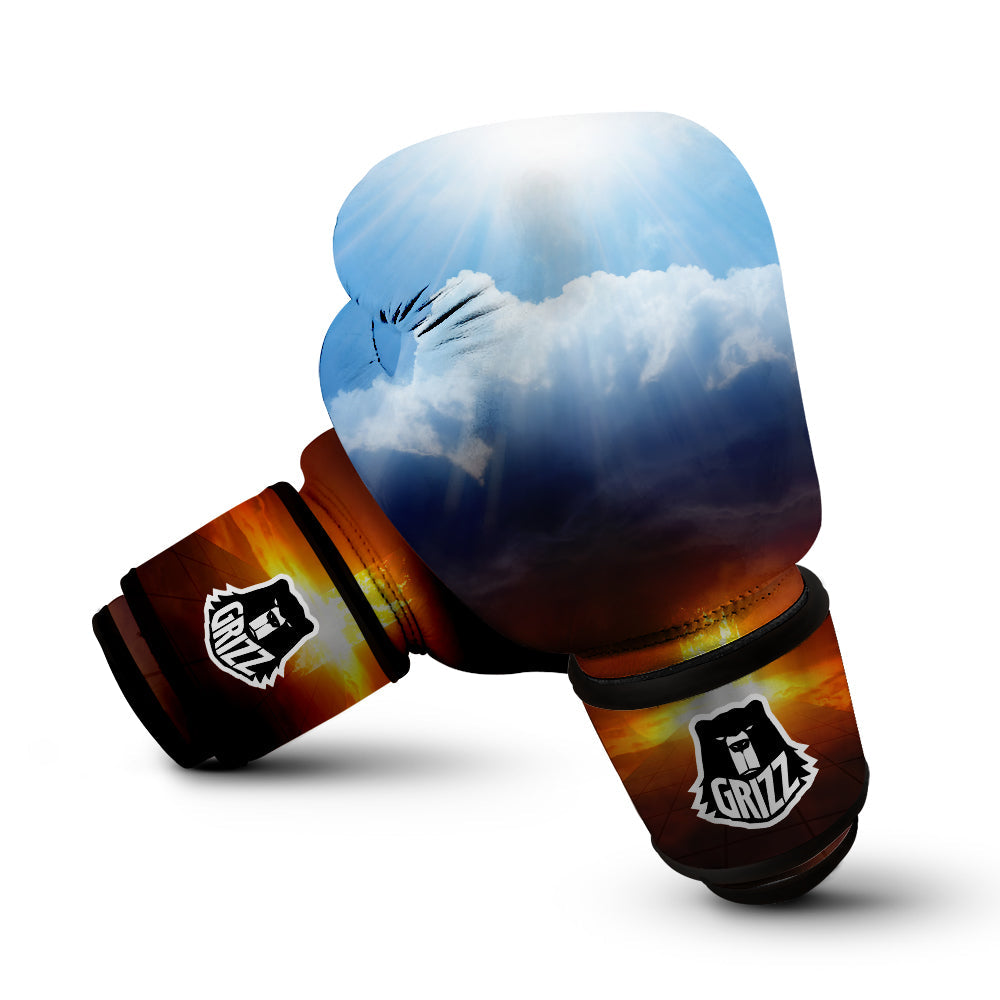 Heaven And Hell Print Boxing Gloves-grizzshop