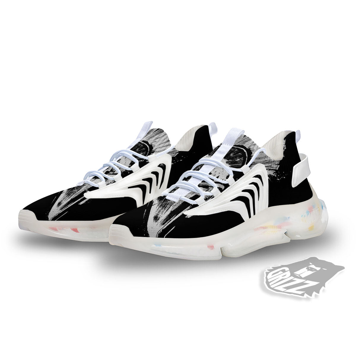Helmet Ancient Spartan Print White Gym Shoes-grizzshop