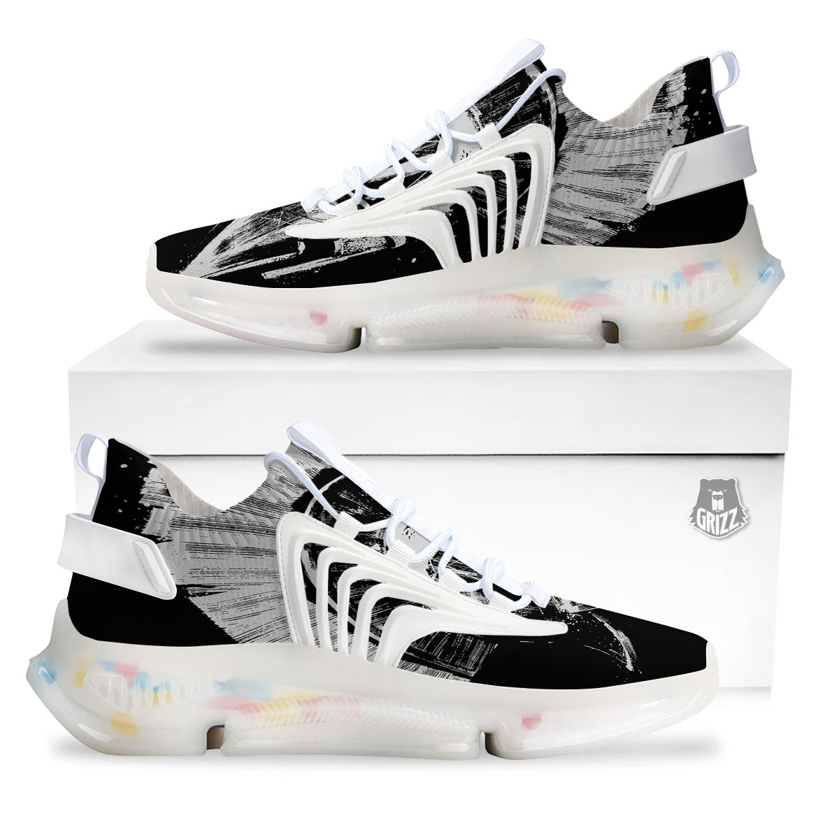 Helmet Ancient Spartan Print White Gym Shoes-grizzshop