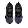 Hemp Leaves Reggae Trippy Print Pattern Black Sneaker-grizzshop