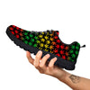 Hemp Rastafarian Print Pattern Black Sneaker-grizzshop