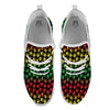 Hemp Rastafarian Print Pattern White Athletic Shoes-grizzshop