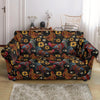 Hen Farm Chicken Eggs Pattern Print Loveseat Cover-grizzshop