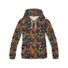 Hen Farm Chicken Eggs Pattern Print Men Pullover Hoodie-grizzshop