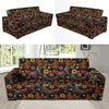 Hen Farm Chicken Eggs Pattern Print Sofa Covers-grizzshop