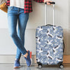 Heron Floral Pattern Print Luggage Cover Protector-grizzshop