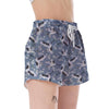 Heron Floral Pattern Print Women's Shorts-grizzshop