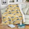 Heron Japanese Pattern Print Blanket-grizzshop