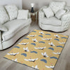 Heron Japanese Pattern Print Floor Mat-grizzshop