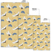 Heron Japanese Pattern Print Floor Mat-grizzshop