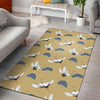 Heron Japanese Pattern Print Floor Mat-grizzshop