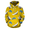 Heron Japanese Pattern Print Men Women Pullover Hoodie-grizzshop