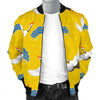 Heron Japanese Pattern Print Men's Bomber Jacket-grizzshop