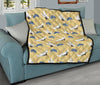 Heron Japanese Pattern Print Quilt-grizzshop