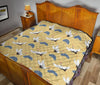 Heron Japanese Pattern Print Quilt-grizzshop