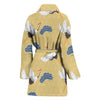 Heron Japanese Pattern Print Women Long Robe-grizzshop