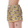 Heron Japanese Pattern Print Women's Shorts-grizzshop