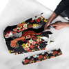 Heron Japanese Print Pattern Automatic Foldable Umbrella-grizzshop