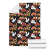 Heron Japanese Print Pattern Blanket-grizzshop