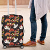 Heron Japanese Print Pattern Luggage Cover Protector-grizzshop