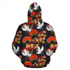 Heron Japanese Print Pattern Men Women Pullover Hoodie-grizzshop