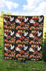 Heron Japanese Print Pattern Quilt-grizzshop