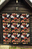 Heron Japanese Print Pattern Quilt-grizzshop