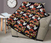 Heron Japanese Print Pattern Quilt-grizzshop