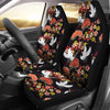 Heron Japanese Print Pattern Universal Fit Car Seat Covers-grizzshop