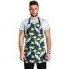 Heron Lotus Pattern Print Men's Apron-grizzshop