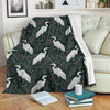 Heron Pattern Print Blanket-grizzshop