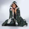 Heron Pattern Print Hooded Blanket-grizzshop