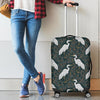 Heron Pattern Print Luggage Cover Protector-grizzshop