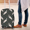 Heron Pattern Print Luggage Cover Protector-grizzshop