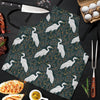 Heron Pattern Print Men's Apron-grizzshop