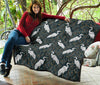 Heron Pattern Print Quilt-grizzshop