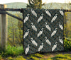 Heron Pattern Print Quilt-grizzshop