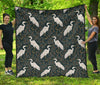 Heron Pattern Print Quilt-grizzshop