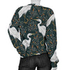 Heron Pattern Print Women's Sweatshirt-grizzshop