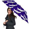 Heron Print Pattern Automatic Foldable Umbrella-grizzshop