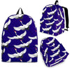 Heron Print Pattern Backpack-grizzshop