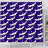 Heron Print Pattern Bathroom Shower Curtain-grizzshop