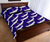 Heron Print Pattern Bed Set Quilt-grizzshop