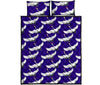 Heron Print Pattern Bed Set Quilt-grizzshop