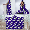 Load image into Gallery viewer, Heron Print Pattern Hooded Blanket-grizzshop